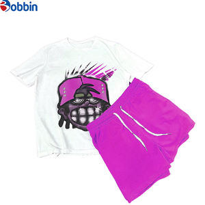 Ensemble Confortable Unisexe : Nouvelle Collection Été – Ensemble Court Graphique Cartoon pour Homme, Personnalisable, Respirant, Style Jogger - Product Image 6