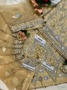 Red frontal de trabajo completo, bordado pesado con secuencia, producto en oferta, novedad, indio, paquistaní, 2022 - Product Image 4