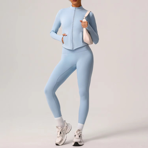 Conjunto Deportivo de Yoga para Mujer, Ropa Deportiva de Tela Flexible y Cómoda para Entrenamiento Físico y Ejercicio - Product Image 4