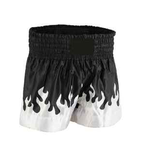 High Quality OEM ODM Custom Logo Front Comfortable Breathable Lightweight & MMA Boxing Shorts for Women 100% Polyester - Product Image 4