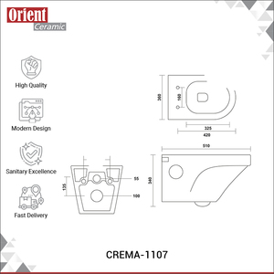 Última Llegada de Stock: Inodoro WC de Cerámica de Alta Calidad para Uso Doméstico y en Villas, Montado en la Pared, con Certificación ISO - Product Image 3