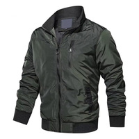 Blouson Bomber Jaune Moutarde et Noir Jais à Col Montant pour Homme – Veste Décontractée Premium à Fermeture Éclair OEM, Coupe-Vent Élégant et Imperméable