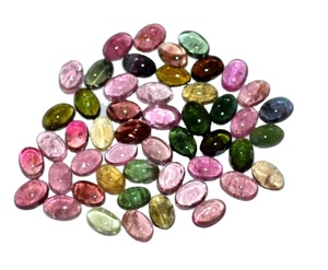 Hình bầu dục Cabochon 3x5 mét tự nhiên đa Tourmaline đá quý 100% màu sắc tự nhiên vivaaz đá quý AAA + lớp xử lý nhiệt IGI đồ trang sức làm - Product Image 3