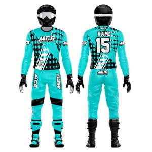 Wholesale Factory Direct Top Trending Flou Color Sublimation Printing Breathable Fabric Motocross MTB Dirt Bike Racing Uniforms - Product Image 1