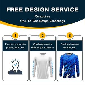 Nouveau meilleur fournisseur de chemises de pêche sublimées pour hommes, manches longues, séchage rapide, protection solaire, logo personnalisé, chemise de pêche pour l'extérieur - Product Image 3