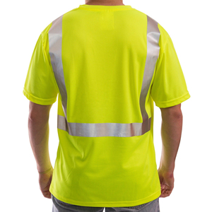 เสื้อยืดคอกลมแบบสะท้อนแสงสั่งทำพิเศษปี 2026 เสื้อผ้าทำงานคุณภาพสูง เสื้อยืดแขนสั้นผู้ชายแบบสะท้อนแสงเพื่อความปลอดภัยสั่งทำพิเศษ - Product Image 5