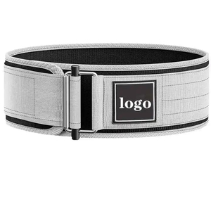 Ceinture de soutien lombaire réglable en cuir de vachette avec boucle de fermeture, protection professionnelle antidérapante pour l'entraînement de force et la musculation - Product Image 1