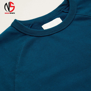 เสื้อสเวตเชิ้ตผู้ชายขายดี ผ้าฝ้ายเนื้อนุ่ม สีเขียวน้ำทะเล สไตล์สตรีทแวร์ คลาสสิค ระบายอากาศได้ดี เหมาะสำหรับออกกำลังกาย - Product Image 4