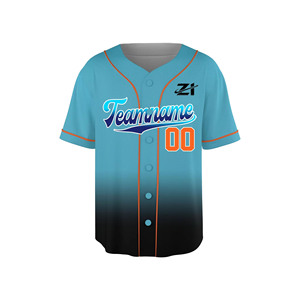 Maillots de baseball personnalisés de haute qualité à manches courtes, respirants et à séchage rapide, vente en gros à un prix raisonnable - Product Image 5