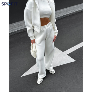 Conjunto de Sudadera con Capucha Extra Grande para Mujer, Estilo Informal, de Algodón, para Otoño e Invierno - Product Image 5