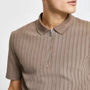 Custom Polo T Shirts <b>Shorts</b> Men Matching Set Ribbed Textured <b>Slim</b> Fit Concealed Drawstrings Summer Tracksuit Streetwear - Product Image 3