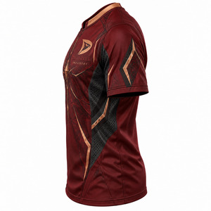 Maillot d'e-sport Arcane Fracture avec détails en feuille de cuivre, panneaux en maille respirante, sublimation, uniforme d'équipe de gaming - Product Image 3