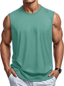 Camiseta de Verano de Alta Calidad para Hombre, de Algodón, Color Sólido, Cuello Redondo, Personalizada, de Secado Rápido, Estilo Jersey - Product Image 3