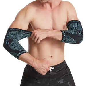 Manchons de compression pour coudes personnalisables avec logo, légers et extensibles, pour le sport et la gym, offrant un soutien pour la coudière. - Product Image 1
