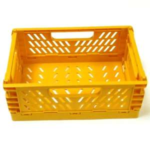 Scatola di immagazzinaggio pieghevole gialla M90 per l'organizzazione domestica - Product Image 1