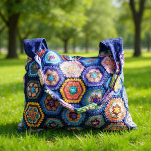 Sac hobo en coton pour femme - Product Image 3