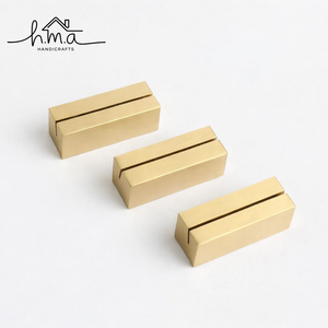 Porte-cartes de visite minimaliste en métal doré, support de présentation de cartes cylindrique pour bureau, décoration moderne pour table de bureau, porte-cartes photo - Product Image 2