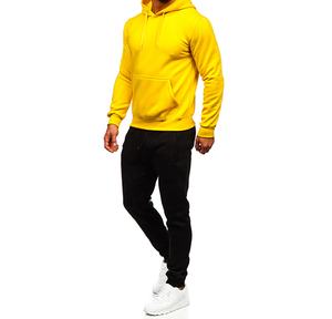 Vente en gros de vêtements de sport Survêtements d'entraînement en molleton pour hommes, ensemble deux pièces, survêtement de jogging pour hommes - Product Image 5
