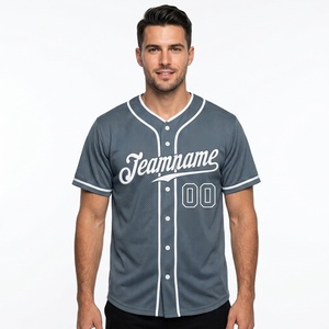 Camiseta de Béisbol con Diseño Gráfico Personalizado, 100% Poliéster, Absorbe la Humedad, Secado Rápido, Colores del Equipo Sublimados, Antiolor, Transpirable - Product Image 2
