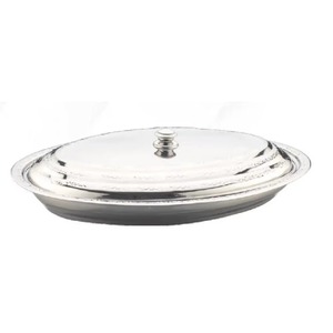Hot Selling Stainless Steel Round Casserole <b>Lid</b> With Flower Design Metal <b>Pot</b> Cover For Cooking Use - Product Image 2