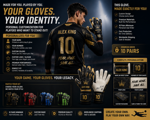 Gants de gardien de but personnalisés, durables, solides, de qualité professionnelle, légers, avec logo personnalisé, marque privée pour le football. - Product Image 2