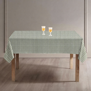 Nappe à carreaux rouge, verte et blanche, imprimée, tissée, lavable, 100% coton, durable, moderne, pour la cuisine - Product Image 5