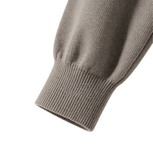 Pull à capuche côtelé marron pour homme, à manches longues, fermeture boutonnée, anti-boulochage, décontracté, automne, logo sur le devant - Product Image 5