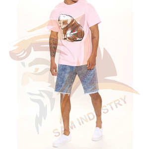 Shorts de Mezclilla de Cintura Alta, Corte Recto y Holgado, 100% Algodón, Transpirables, Estilo Hip Hop Vintage, Personalizados - Product Image 2