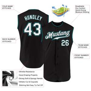 Maillot de baseball à boutons pour fournisseur mondial, en tissu haute performance, uniforme d'équipe personnalisé, gilet de sport idéal pour l'été - Product Image 2