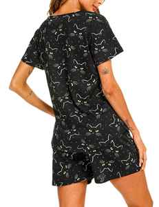 Ensemble d'été pour femmes, léger, respirant, à manches courtes, coupe décontractée, tissu aérien, style moderne décontracté, séchage rapide - Product Image 6