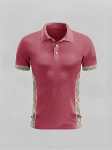 เสื้อโปโลผู้ชายลายชนเผ่า สไตล์สตรีทแวร์ลำลอง ระบายอากาศได้ดี ลายพิมพ์แบบทึบ ขายดี บริการ OEM จากผู้ผลิตชั้นนำ - Product Image 5