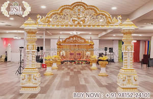 Decoración de gran entrada para boda india Boda hindú Jodha Akbar Decoración de entrada Boda India Puerta de entrada de bienvenida - Product Image 2