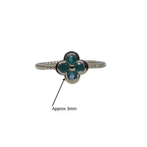 Wedding Wear 925 Sterling <b>Silver</b> Gold Plated Jewelry <b>Emerald</b> Gemstone Women Wear Classic <b>Ring</b> - Product Image 5