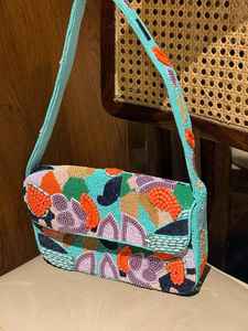 Bowknot Pattern Underarm Bag Woven Seed Beaded Purse For <b>Wedding</b> Prom Party Ladies Cosmetics Organizer Phone Storage Handbag - Product Image 4