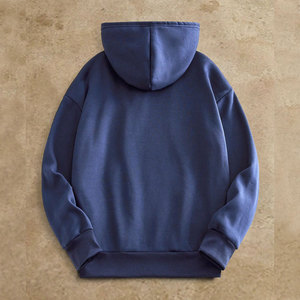 เสื้อฮู้ดดี้ผู้ชายสีน้ำเงินเข้มคุณภาพสูง แฟชั่นอินเทรนด์ น้ำหนักเบา นุ่ม ระบายอากาศได้ดี สวมใส่สบาย ราคาขายส่งจากผู้ผลิตชั้นนำ - Product Image 2