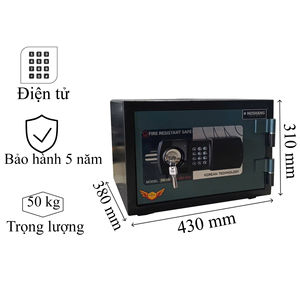 The MONEY MNS-31E fireproof safe, with its modern electronic <b>lock</b>, offers long-lasting durability. - Product Image 6