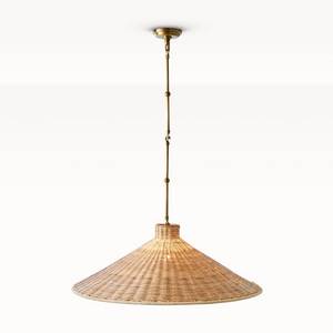 Stylish Rattan Pendant Lamp Handmade <b>Ceiling</b> Lampshade For Modern Apartment Kitchen Island Interior <b>Lighting</b> - Product Image 2