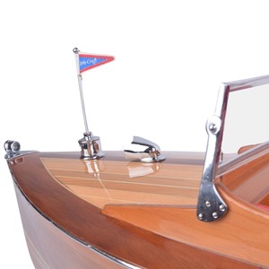 B033 - Chris Craft L80 Runabout Ecológico, Modelo Náutico de Madera de Cedro Pintado a Mano, Origen Vietnam, Tema Deportivo, OMH - Product Image 2