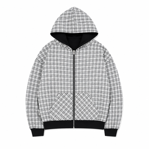 Sweat à capuche réversible personnalisé à double fermeture éclair pour homme et femme, en molleton épais, style streetwear - Product Image 5
