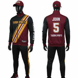 Survêtement d'entraînement de basketball pour hommes en tissu interlock polyester GSM Premium, design à panneaux noir, gris et orange, logo personnalisé par sublimation - Product Image 5