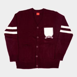 Custom College University 100% Cotton V-neck <b>Cardigan</b> <b>Sweater</b> Long Sleeve Knit Rib Pullover Button Decoration USA Style Greek - Product Image 3