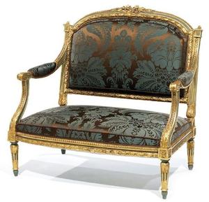 Royal Traditional 3-Seater Living Room <b>Sofa</b> with Solid Teak <b>Wood</b> <b>Frame</b> Sponge-Filled Eco-Friendly Design & Premium Comfort - Product Image 1