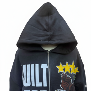 Sudadera con capucha y cremallera para hombre, con estampado digital de invierno, la más vendida y demandada, de la mejor moda, fabricada en fábrica, precio económico, 100% algodón. - Product Image 4