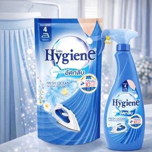 Recharge en sachet 900ml Ocean Fresh Hygiene Speed Starch Nettoyant textile liquide parfumé Lisse - Product Image 1