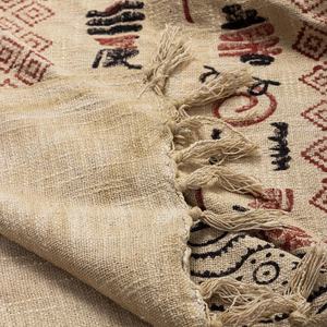 Customized High Quality 100% Cotton Tassel Boho Ethnic Style Pattern <b>Throws</b> for Sofa <b>Blanket</b> with Bohemian Picnic <b>Blanket</b> - Product Image 6