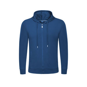 Mens Zipper Hoodies Cotton Fleece Full Zip <b>Sweatshirt</b> Adjustable Hood Soft Warm Casual Everyday Wear - Product Image 4