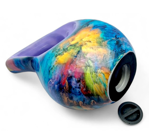 Urnas de Cremación para Adultos con Forma de Lágrima y Corazón, Acabado Colorido Antiguo, para Cenizas Funerarias, Metal, Latón/Aluminio - Product Image 4