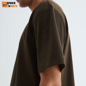 Camisetas Personalizadas de Manga Corta para Hombre, Corte Regular, 100% Algodón, Estilo Urbano, 230 GSM, Cuello Redondo, Color Sólido, Ecológicas - Product Image 3