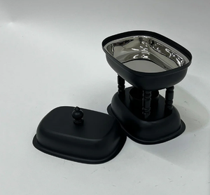 Modern Matte Black Chafing Dish with Tealight Holder New Design Premium <b>Buffet</b> Square Food <b>Warmer</b> for Catering & Hospitality - Product Image 4