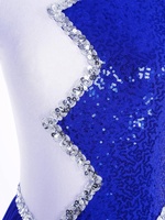 Costume de danse de patinage artistique pour femmes Robe sans manches pour concours de danse uniforme de cheerleading